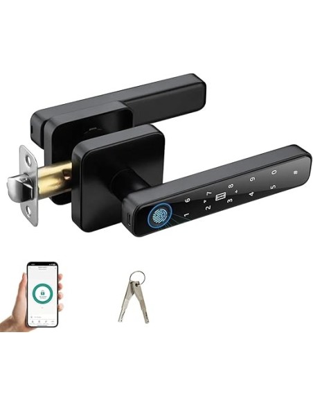 ACDOKE Smart Lock 4 in 1, Fingerprint Door Lock Set