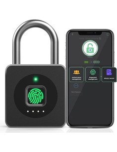 Pothunder Fingerprint Padlock, Fingerprint Lock with APP