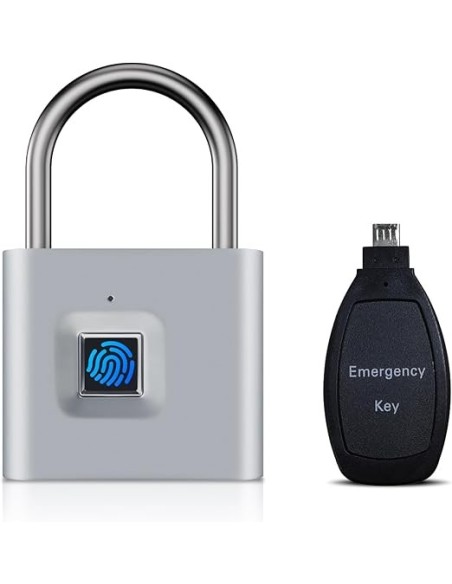 TenixLox Fingerprint Padlock with Emergency Key