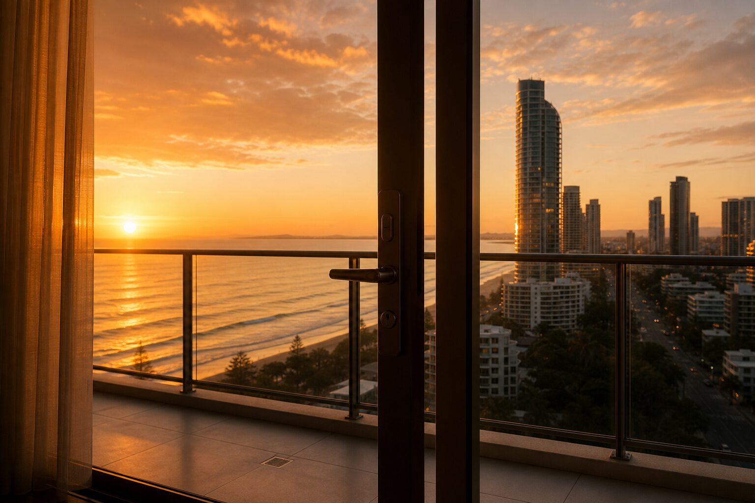 Balcony at dusk