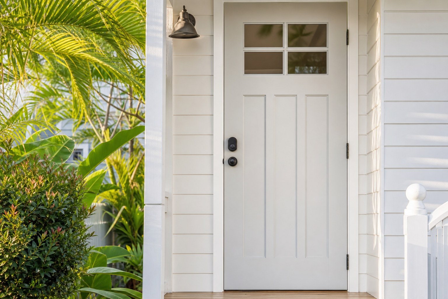 Renovated cottage front entry in Labrador