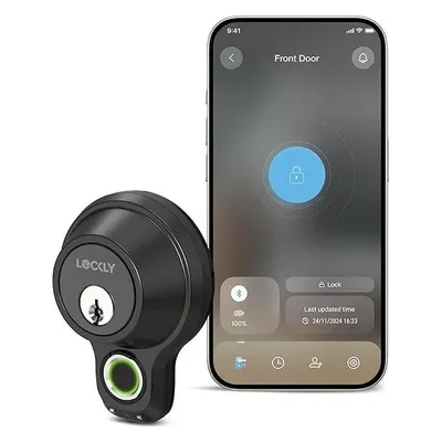 Lockly Model X Smart Door Lock (Black)