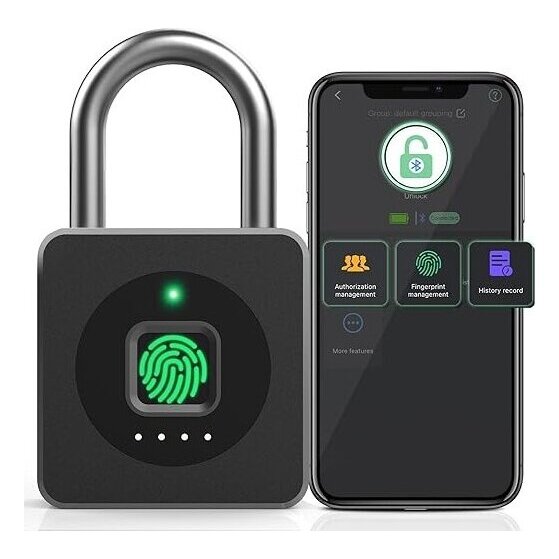 Pothunder Fingerprint Padlock with App