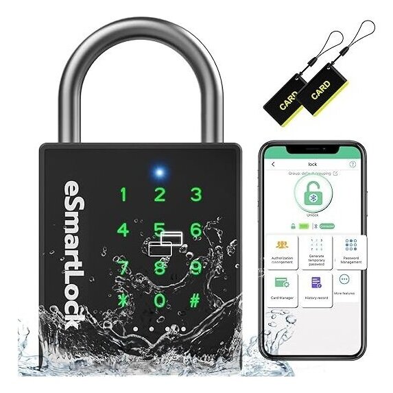 Pothunder Heavy-Duty Smart Padlock (Code & RFID)