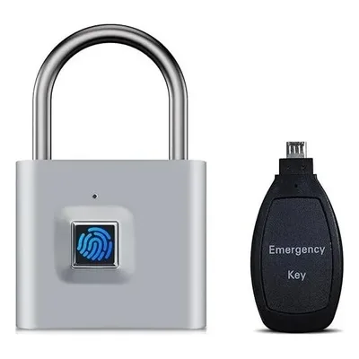 TenixLox Fingerprint Padlock with Emergency Key