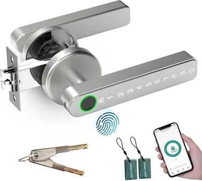 AILRINNI 5-in-1 Fingerprint Door Handle