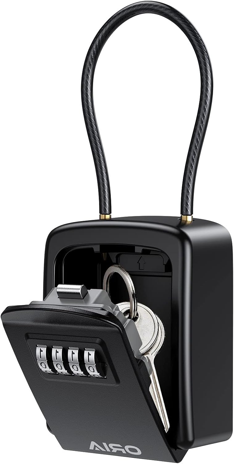Key Lock Box with Removable Chain