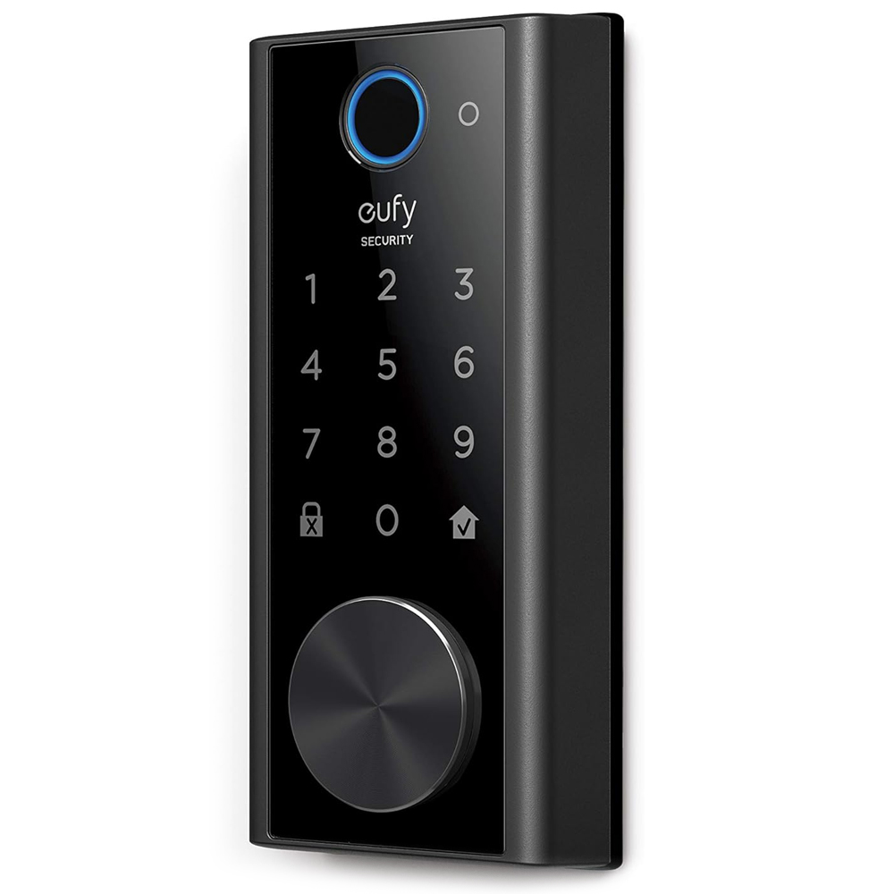 eufy Security E130 Smart Lock Touch, Fingerprint Keyless Entry Door Lock, Bluetooth Electronic Deadbolt, Touchscreen Keypad, IP65 Weatherproofing, Compatible with Wi-Fi Bridge